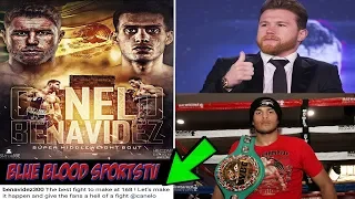 (WOAH) DAVID BENAVIDEZ CALL'S OUT CANELO ALVAREZ ! LET'S PROVE TO THE PEOPLE WHO'S BEST AT 168 IBS