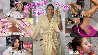 Shower routine *birthday edition* 💓 وجدت راسي لعيد ميلادي ✨ ( الشعر ، الجسم ، الوجه (