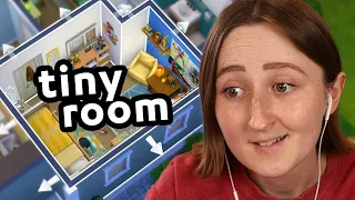decorating a TINY bedroom for twins in the sims