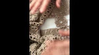 Crocheting a sunbathing skirt