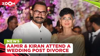 Aamir Khan and Kiran Rao attend a friend's family wedding post divorce