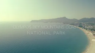 Olympos-Bey Mountains Shore National Park. Turkey. 2022. Drone 4K. Footage by Baygot.