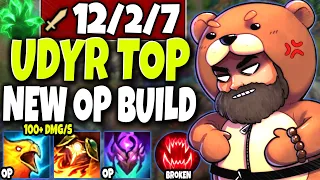 Udyr Top Lane with this new IMMORTAL build is BEYOND BROKEN 🔥 LoL Udyr vs Fiora Season 10 Gameplay