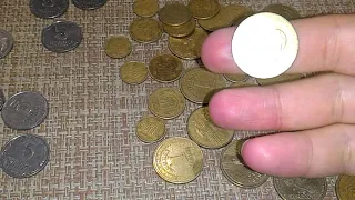 Подписчик прислал 1 гривну 1995 и много монет
