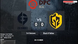 Evil Geniuses vs. Black N Yellow  - DPC NA 2021/22 Tour 1: Division I | BO3 @4liver