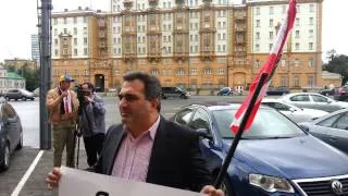 Пикет против посолства США 20.07.13 "поддержку Сирии", Курбанов М