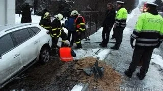 Dopravní nehoda se zraněním (únik plynu) - Opava - Slavkov (Olomoucká) - 21.2.2013 - 15:00