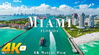Miami, Florida 4K - Scenic Relaxation Film With Calming Music - 4K Video Ultra HD