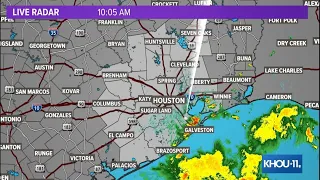 Live Radar: Tracking rain moving across the Houston area