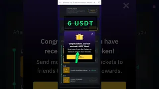 Binance Crypto Box Red Packet Payment Proof || How to Redeem Free USDT