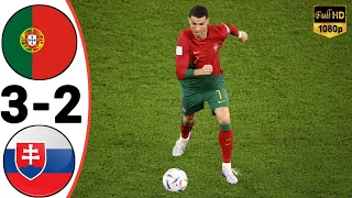Portugal vs Slovakia 3-0 | Ronaldo Hattrick Highlights & Goals 2023 | EURO 2024 Qualification