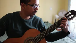 Slopes of Blessure from Witcher 3 Blood and Wine on Classical Guitar (Imperfect)