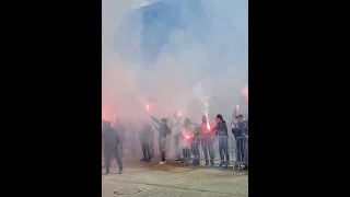 🔥 Ambiance de fou furieux pour l'arrivée des joueurs du HAC avant HAC-Strasbourg