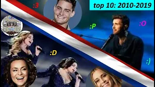 The Netherlands In Eurovision - My Top 10 [2010-2019]