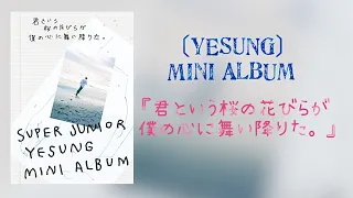 【Yesung Japanese Album】イェソン ミニアルバム『君という桜の花びらが僕の心に舞い降りた。』