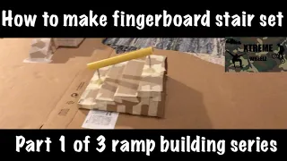 How to make DIY Cardboard Fingerboard Stair Set