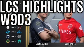 LCS Highlights ALL GAMES Week 9 Day 3 Summer 2020 + Complete Playoffs Brackets