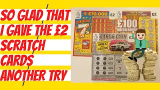 Mix of Lottery scratch tickets. £30 of Lotto £2 Scratch cards revealed with lots of winners