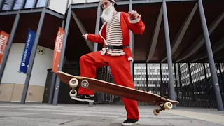 Longboard Dancing Santa