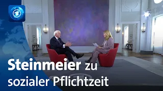 ARD-Themenwoche: Bundespräsident Steinmeier wirbt für soziale "Pflichtzeit"