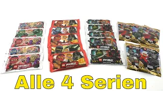 Alle 4 LEGO Ninjago Trading Card Game Serien im Vergleich