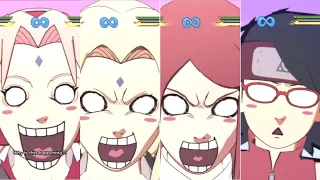 All Kunoichi/Girls Reaction (60 FPS) to Reverse Harem Jutsu #narutoshippudenultimateninjastorm4