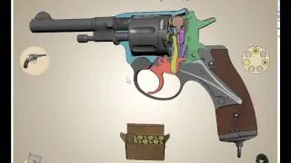 Револьвер "Наган" интерактивная модель
