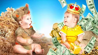 RICH BABY VS BROKE BABY || Funny Rich Family VS Poor Family Moments By 123 GO Like!