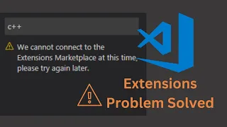 Extensions not Working | VS Code Extensions not Downloading | 100% solution