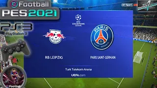 RB Leipzig Vs PSG UCL Group Stage eFootball PES 2021 || PS3 Gameplay Full HD 60 FPS