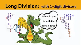 Long Division with 1-digit Divisors