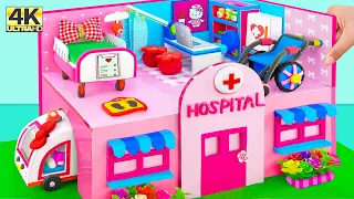 How To Make Pink Hospital with DIY Doctor Set, Medical Kits from Polymer Clay ❤️ DIY Miniature House