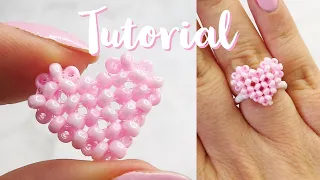 Beaded Heart Ring Tutorial | Handmade DIY Jewelry