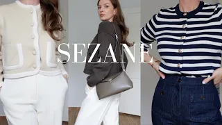 SEZANE HAUL & TRY-ON 2024 | Timeless Pieces for a Capsule Wardrobe | Parisian Style