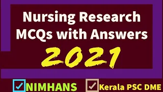 Nursing Research MCQs with Answers