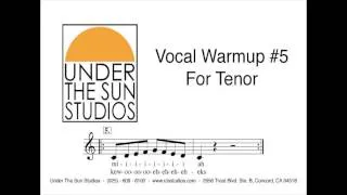 Vocal Warmup #5 for Tenor