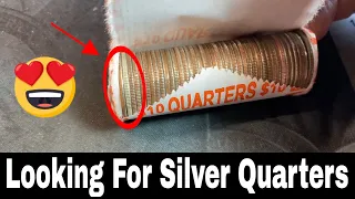 Coin Roll Hunting Quarter Rolls for Silver