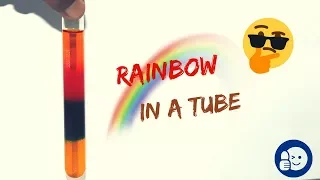 How to Create RAINBOW IN A TUBE ..🌈 || Fun Activity ||Sugar density experiment