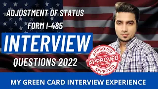 My Green Card Interview Experience 2023 | Form I-485 Interview questions | What to expect?