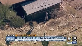 Bomb squad checking property in New River