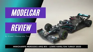 REVIEW Minichamps 1:18 Diecast Mercedes AMG W11 F1 modelcar, Lewis Hamilton Turkish GP winner 2020