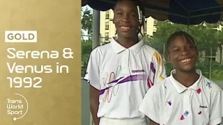 11 and 12-year-old Venus & Serena Williams on Trans World Sport