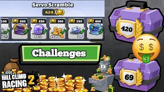 Collecting Rewards 🤑  Challenges for you 😎 Servo Scramble Public Event - Hill Climb Racing 2