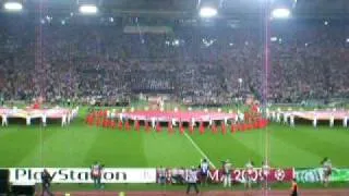 FINALE ROMA 2009 Stadio Olimpico Andrea Bocelli sing at Opening Ceremony (from Tribuna Tevere)