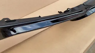 Диффузор для BMW F30 M-performance черный глянец для одиночных насадок