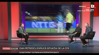 Fotbal Show: Dan Petrescu a analizat fază cu fază greşelile anti CFR: "Nu tac niciodată"