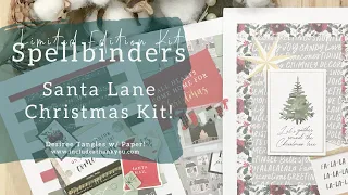 Perfect for your Holiday Cards and Tags | Spellbinders Santa Lane Kit 2022 (Cardmaking Tutorial)