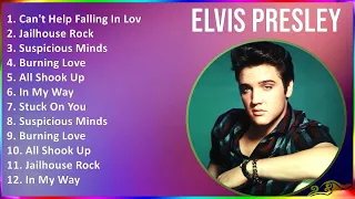 Elvis Presley 2024 MIX Las Mejores Canciones - Can't Help Falling In Love, Jailhouse Rock, Suspi...