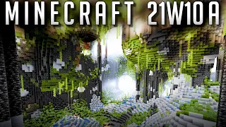 Minecraft Snapshot 21w10a : Lush Caves et Shaders !