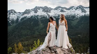 Kristy & Kayla get hitched in Fernie